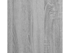 Mesas apilables 3 pzas madera contrachapada color gris Sonoma