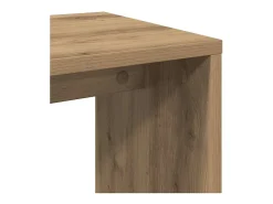 Mesas apilables 3 pzas madera contrachapada color roble artisan