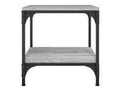 Mesas auxiliares 2 uds contrachapada gris Sonoma 40x40x40 cm