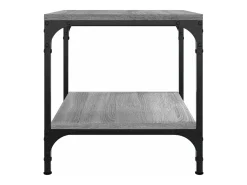 Mesas auxiliares 2 uds contrachapada gris Sonoma 40x40x40 cm