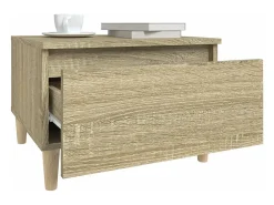 Mesas auxiliares 2 uds madera roble Sonoma 50x46x35 cm