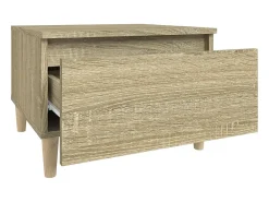 Mesas auxiliares 2 uds madera roble Sonoma 50x46x35 cm