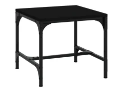 Mesas auxiliares 2 unidades madera contrachapada negro 40x40x35 cm
