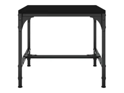 Mesas auxiliares 2 unidades madera contrachapada negro 40x40x35 cm