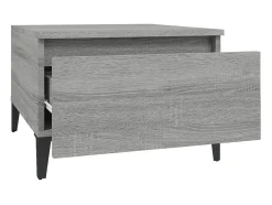 Mesas auxiliares 2 unidades contrachapada gris Sonoma 50x46x35 cm