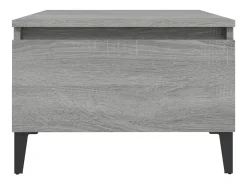 Mesas auxiliares 2 unidades contrachapada gris Sonoma 50x46x35 cm