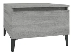 Mesas auxiliares 2 unidades contrachapada gris Sonoma 50x46x35 cm