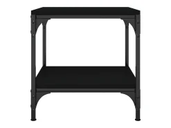 Mesas auxiliares 2 unidades madera contrachapada negro 40x40x40 cm