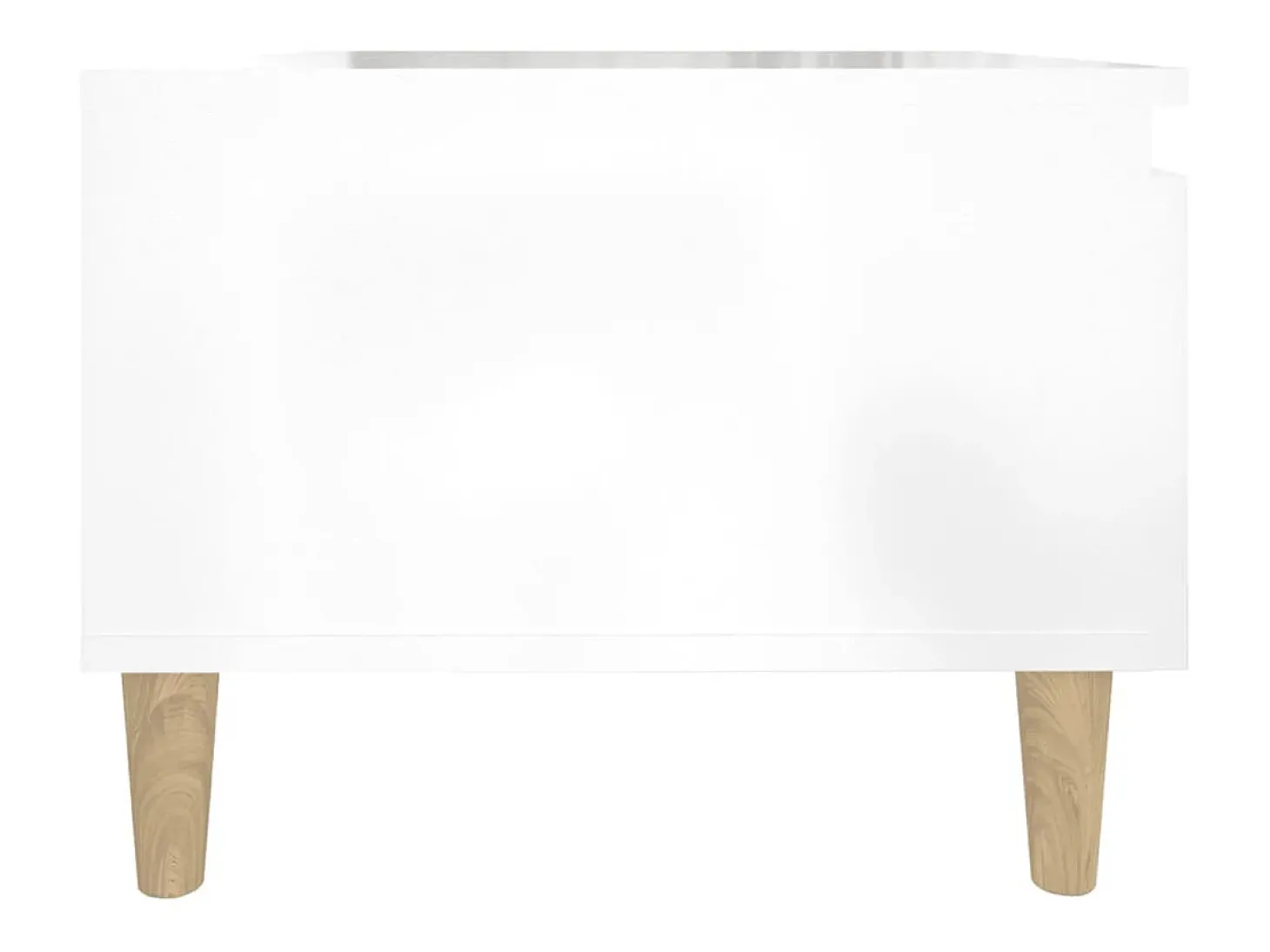 Mesas auxiliares 2 unidades contrachapada blanco brillo 50x46x35 cm