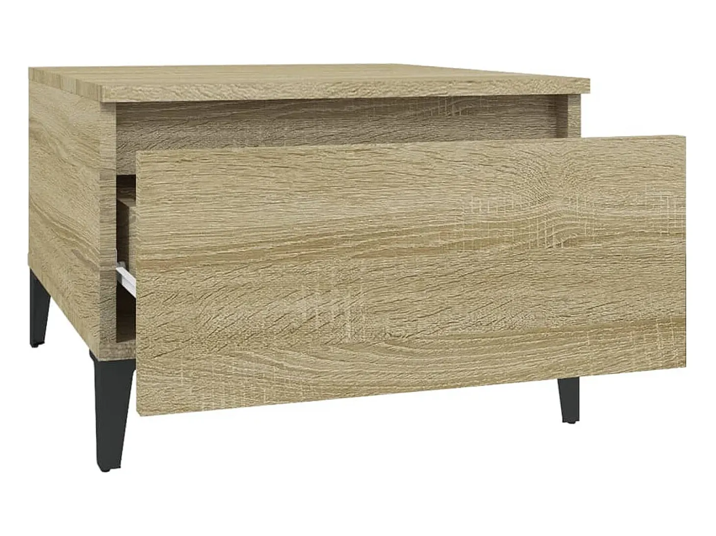 Mesas auxiliares 2 unidades madera roble Sonoma 50x46x35 cm