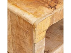Mesas auxiliares Marrón 40 x 40 x 49 cm madera maciza de mango