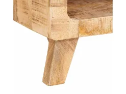Mesas auxiliares Marrón 40 x 40 x 49 cm madera maciza de mango