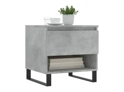 Mesas centro 2 uds madera ingeniería gris hormigón 50x46x50 cm ES94125