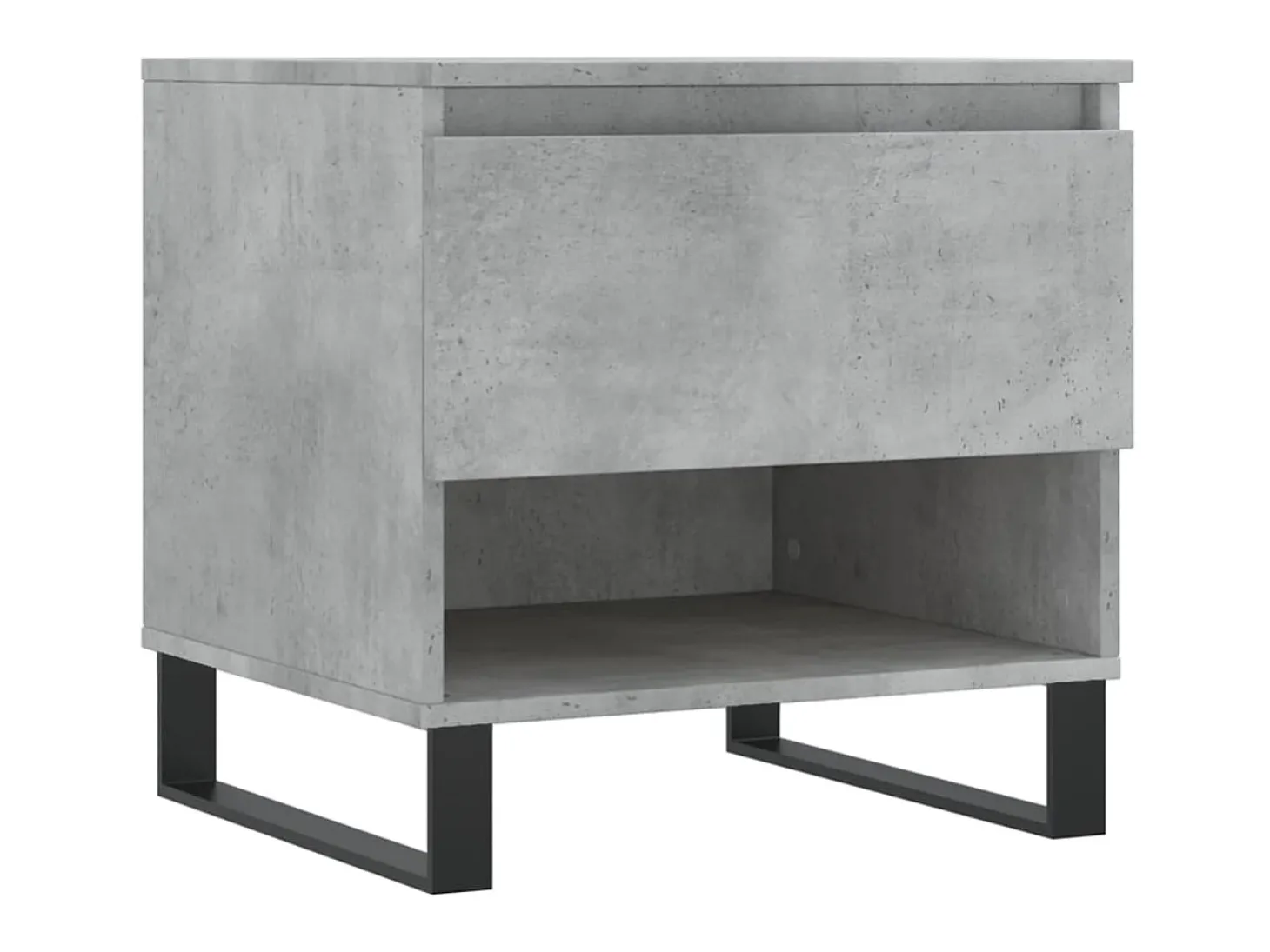 Mesas centro 2 uds madera ingeniería gris hormigón 50x46x50 cm ES94125