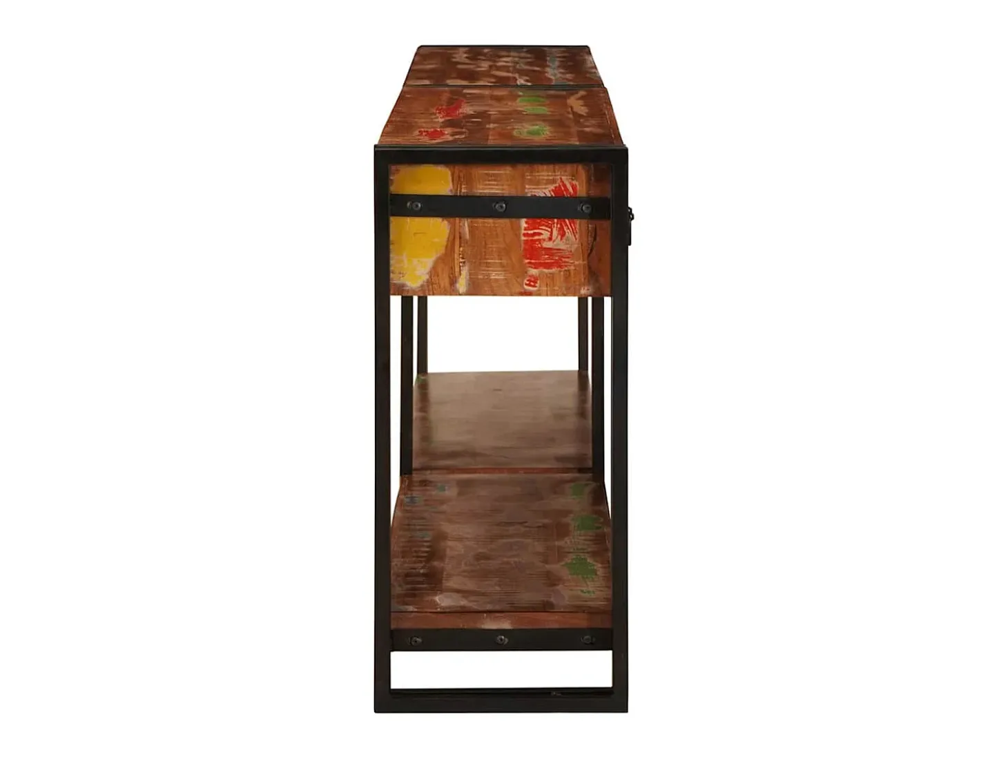 Mesas consola Otro 2 piezas Multicolor Madera maciza recuperada