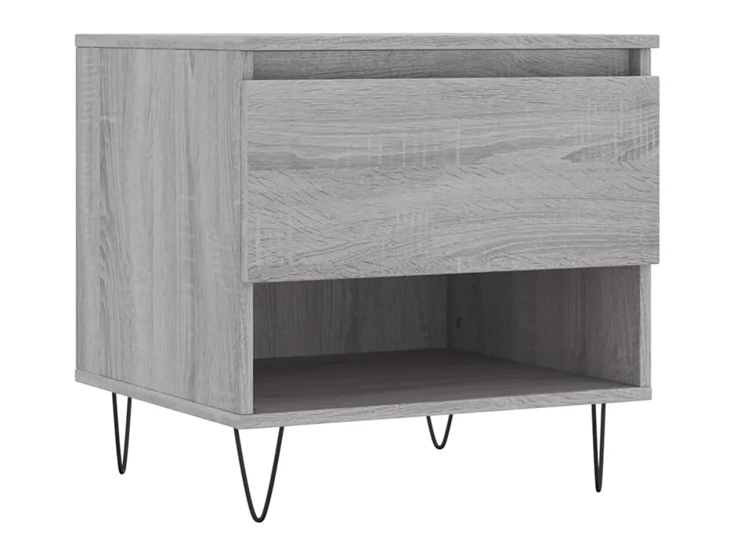 Mesas de centro 2 uds madera ingeniería gris Sonoma 50x46x50 cm ES55239