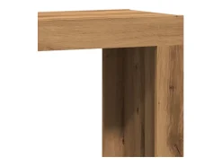 Mesas de centro apilables 3 unidades madera ingeniería roble artisan
