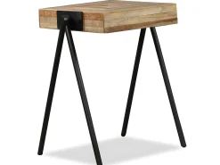 Mesita auxiliar de madera de teca reciclada