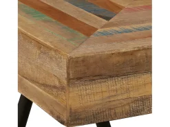 Mesita auxiliar de madera de teca reciclada