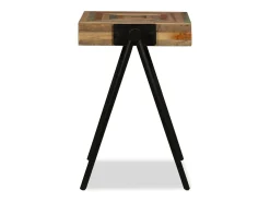 Mesita auxiliar de madera de teca reciclada