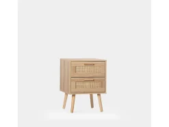 Mesita de noche 1 cajón de Fibra natural Natural 56 x 40- Tahiti