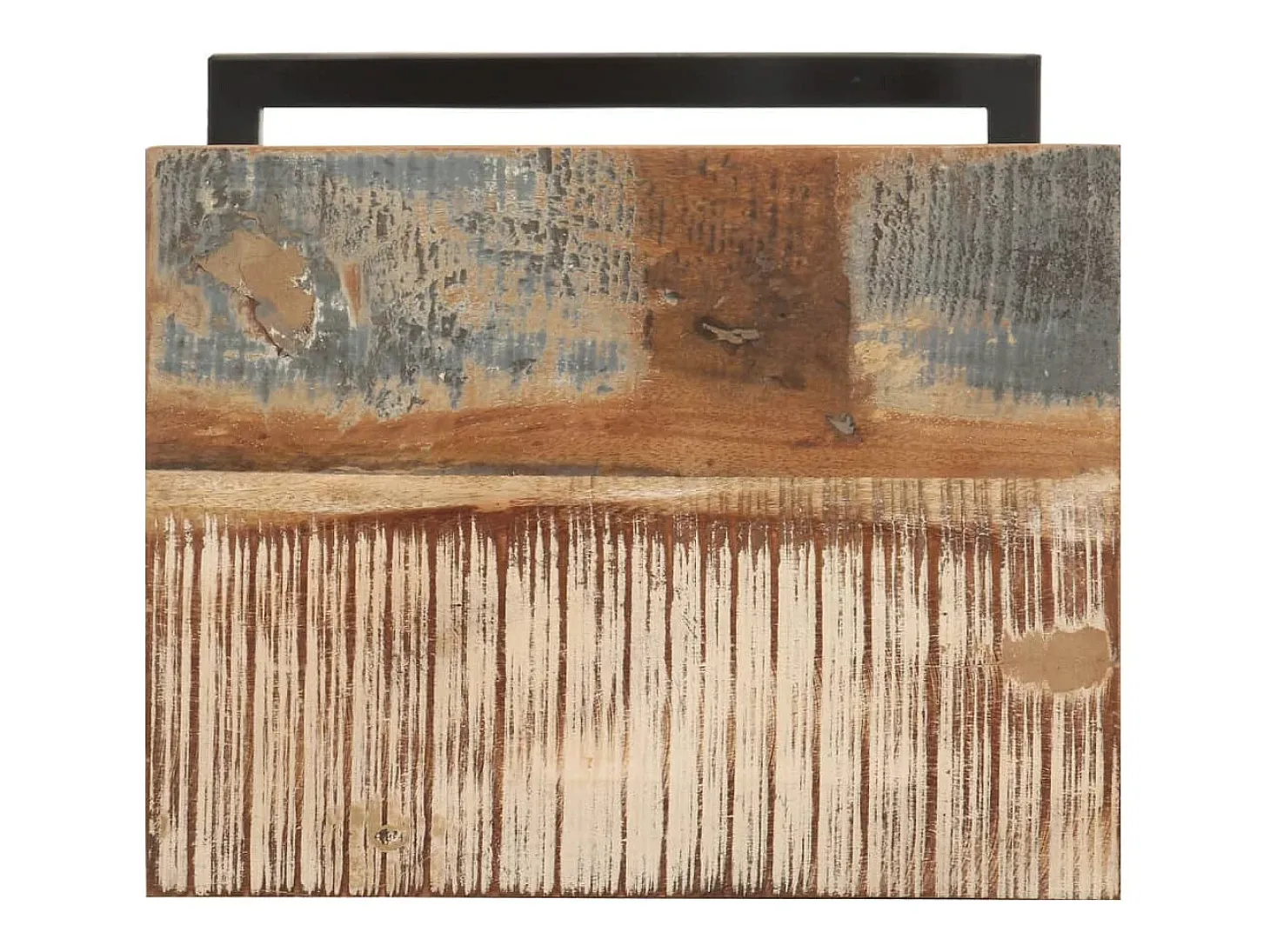 Mesitas auxiliares 2 unidades madera reciclada 31,5x24,5x64,5 cm