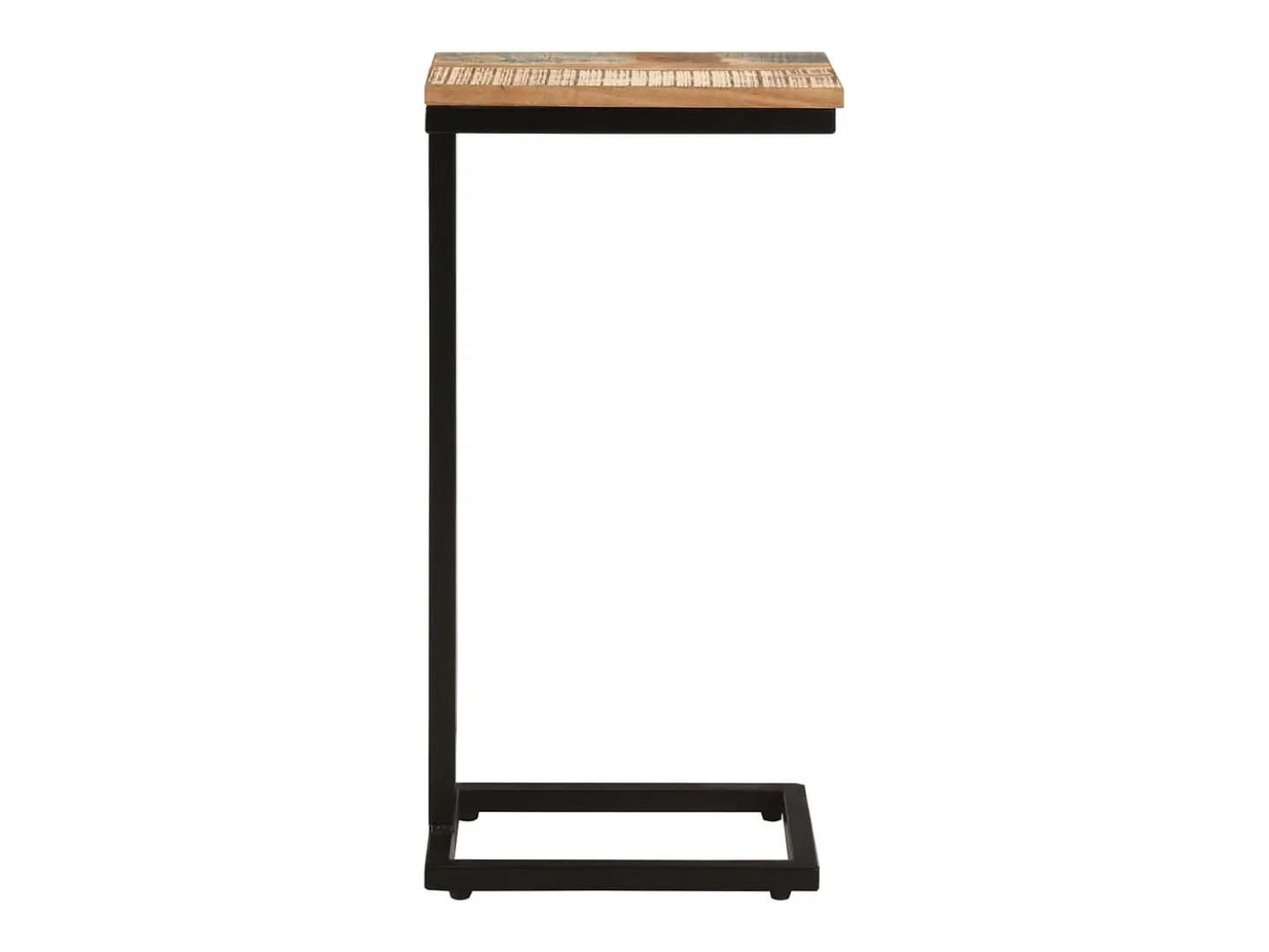 Mesitas auxiliares 2 unidades madera reciclada 31,5x24,5x64,5 cm