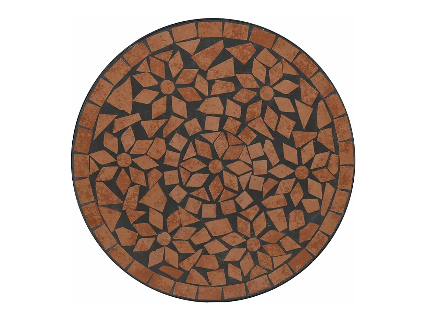 Michael Alan Mesa de bistró de mosaico cerámica terracota Ø50x70 cm