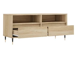 Milo Mueble de TV madera contrachapada roble Sonoma 100x34,5x44,5 cm