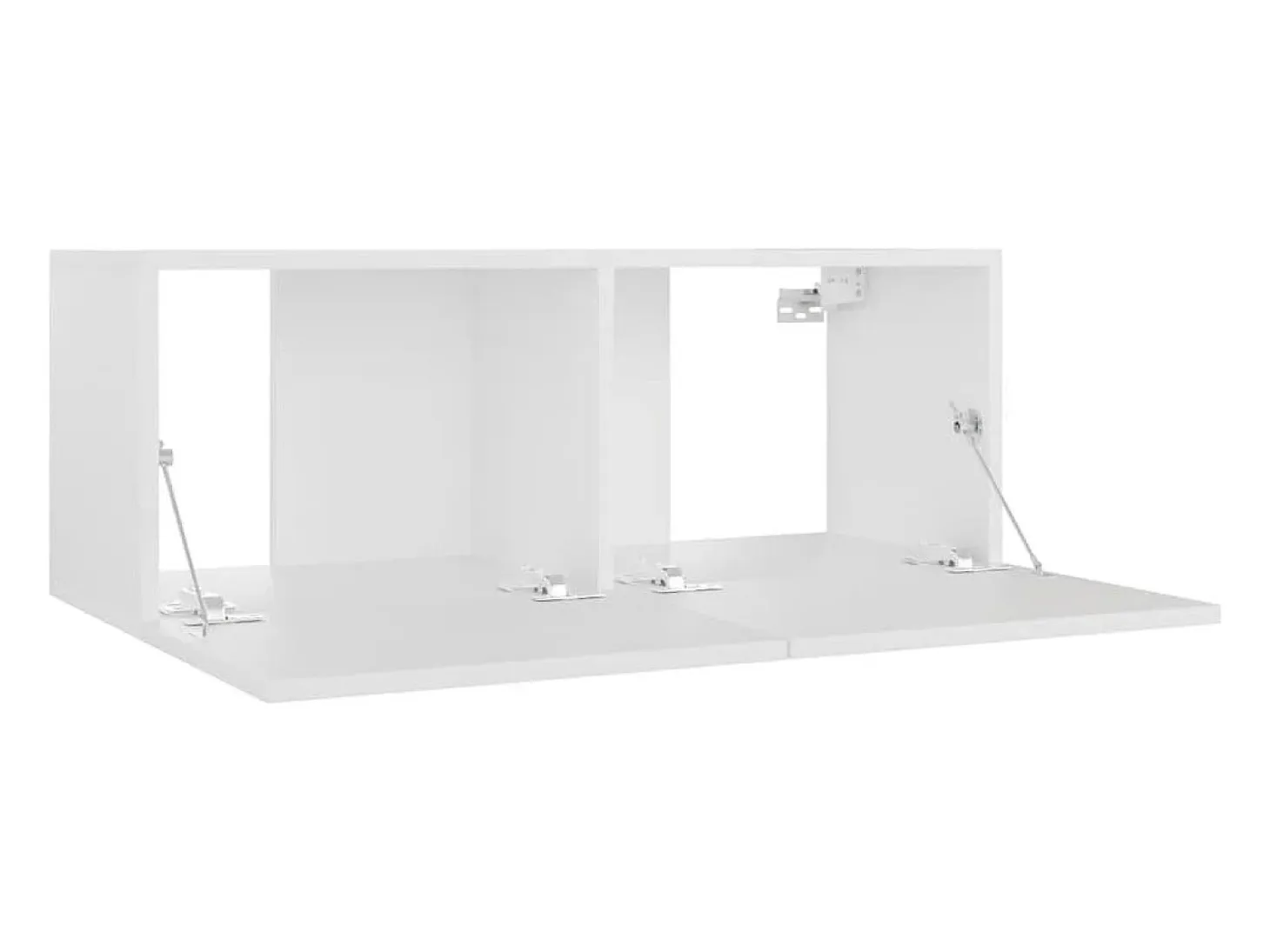 Mitchel Mueble para TV madera contrachapada blanco 80x30x30 cm
