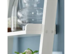 Moderna Estantería Escalera con Cinco Estantes Estante de Pared en Color Blanco, FRG17-W SoBuy ES