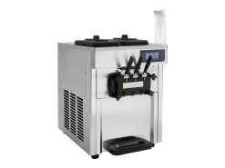 Máquina de Helado SucceBuy, Aparato de Helado Italiano 3 Sabores 18-28 L/h , para Cualquier Aventura de Acampada