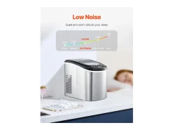 Máquina de Hielo de Sobremesa SucceBuy, 15 kg/24 h, 9 Cubitos en 6 min, Autolimpiante, Pala/Cesta, Bar/Oficina/Cocina/Hogar