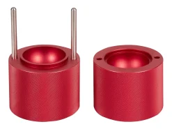 Máquina de Hielo SucceBuy 60 mm, Prensa de Hielo Esferas de Aluminio Redondo para Whisky, Rojo