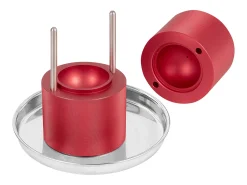 Máquina de Hielo SucceBuy 60 mm, Prensa de Hielo Esferas de Aluminio Redondo para Whisky, Rojo