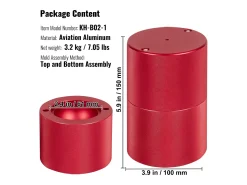 Máquina de Hielo SucceBuy 60 mm, Prensa de Hielo Esferas de Aluminio Redondo para Whisky, Rojo