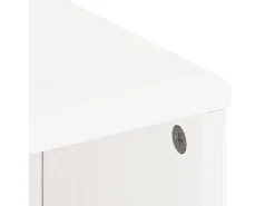 Mueble auxiliar con cajón ODDA blanco 40x24x79 cm madera pino