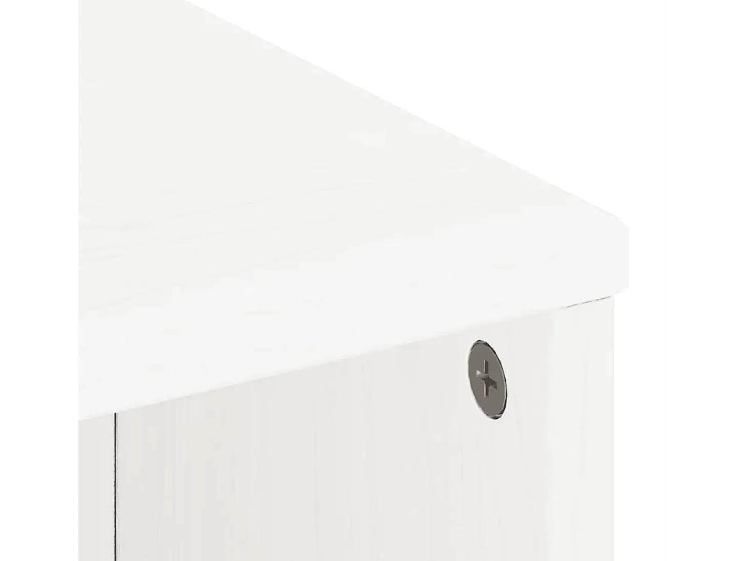 Mueble auxiliar con cajón ODDA blanco 40x24x79 cm madera pino