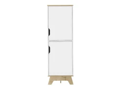 Mueble auxiliar de cocina alto Pamplona en Melamina con 4 estantes y 2 puertas , 150.62 cm X 44.95 cm X 39.87 cm , Multicolor