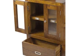 Mueble contenedor de escalera izquierdo de madera maciza de Mindy Sotchy 98 cm