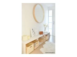 Mueble de almacenamiento de pino macizo Dinamic con estante