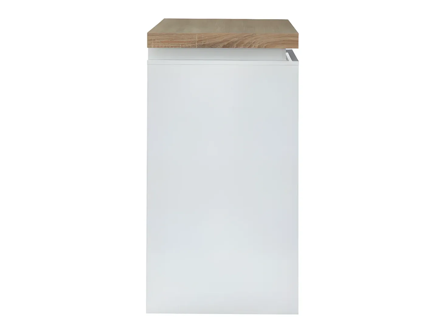 Mueble de bar luminosos - MDF lacado blanco - LEDs - Blanco y roble. HALO II