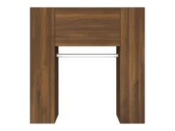 Mueble de recibidor madera ingeniería marrón roble 97,5x37x99cm