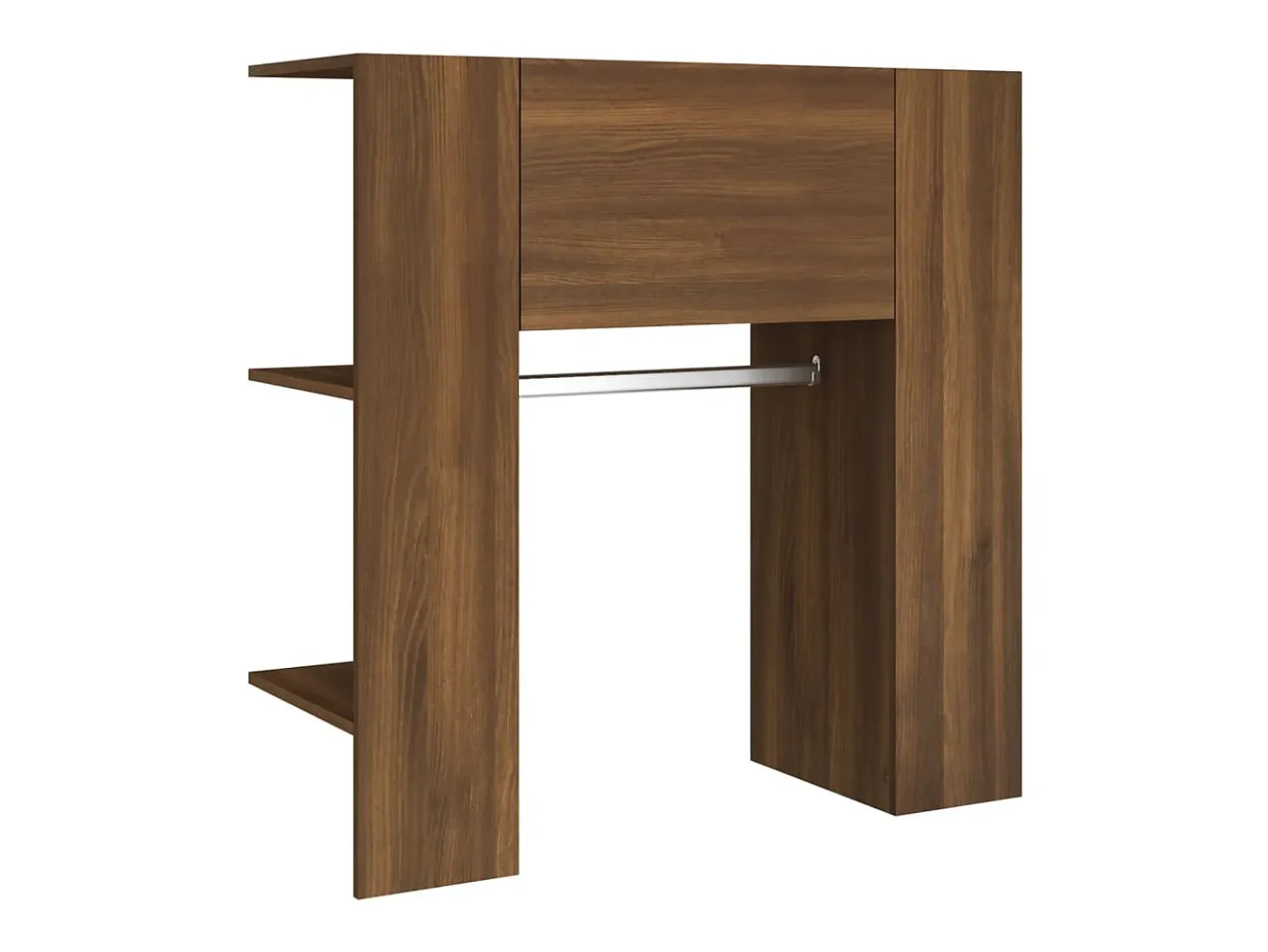 Mueble de recibidor madera ingeniería marrón roble 97,5x37x99cm
