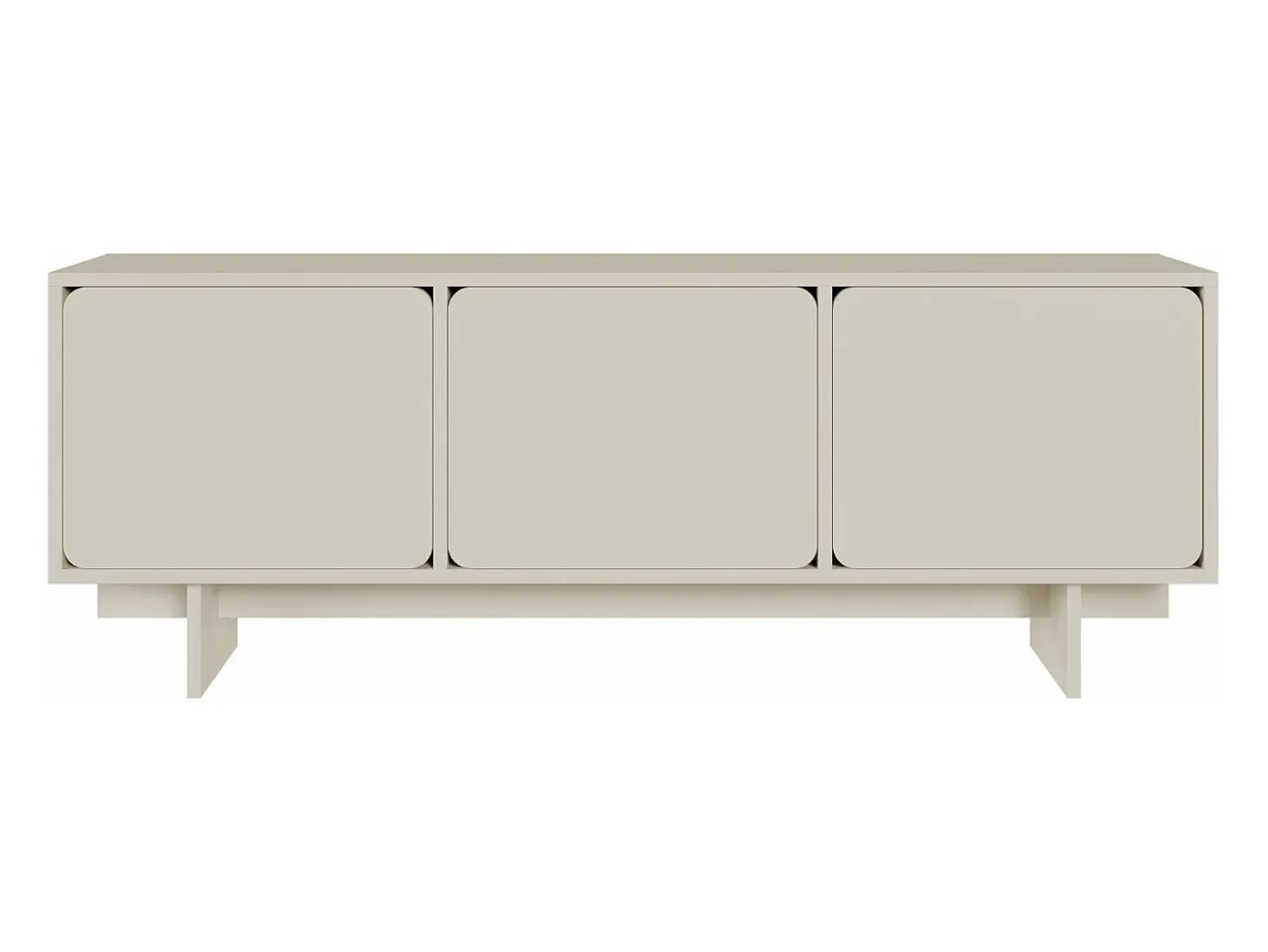 Mueble de televisión - 150 cm - gris - WUWU