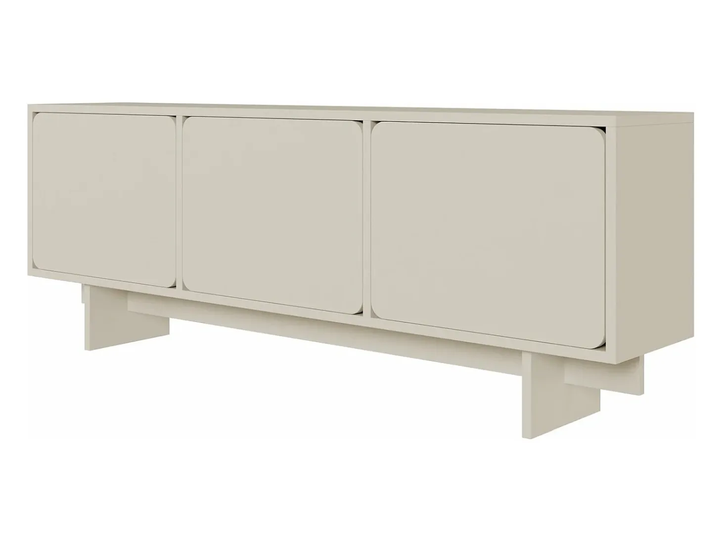Mueble de televisión - 150 cm - gris - WUWU