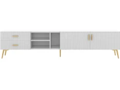 Mueble de televisión escandinavo contemporáneo de 180 cm para TV de 75