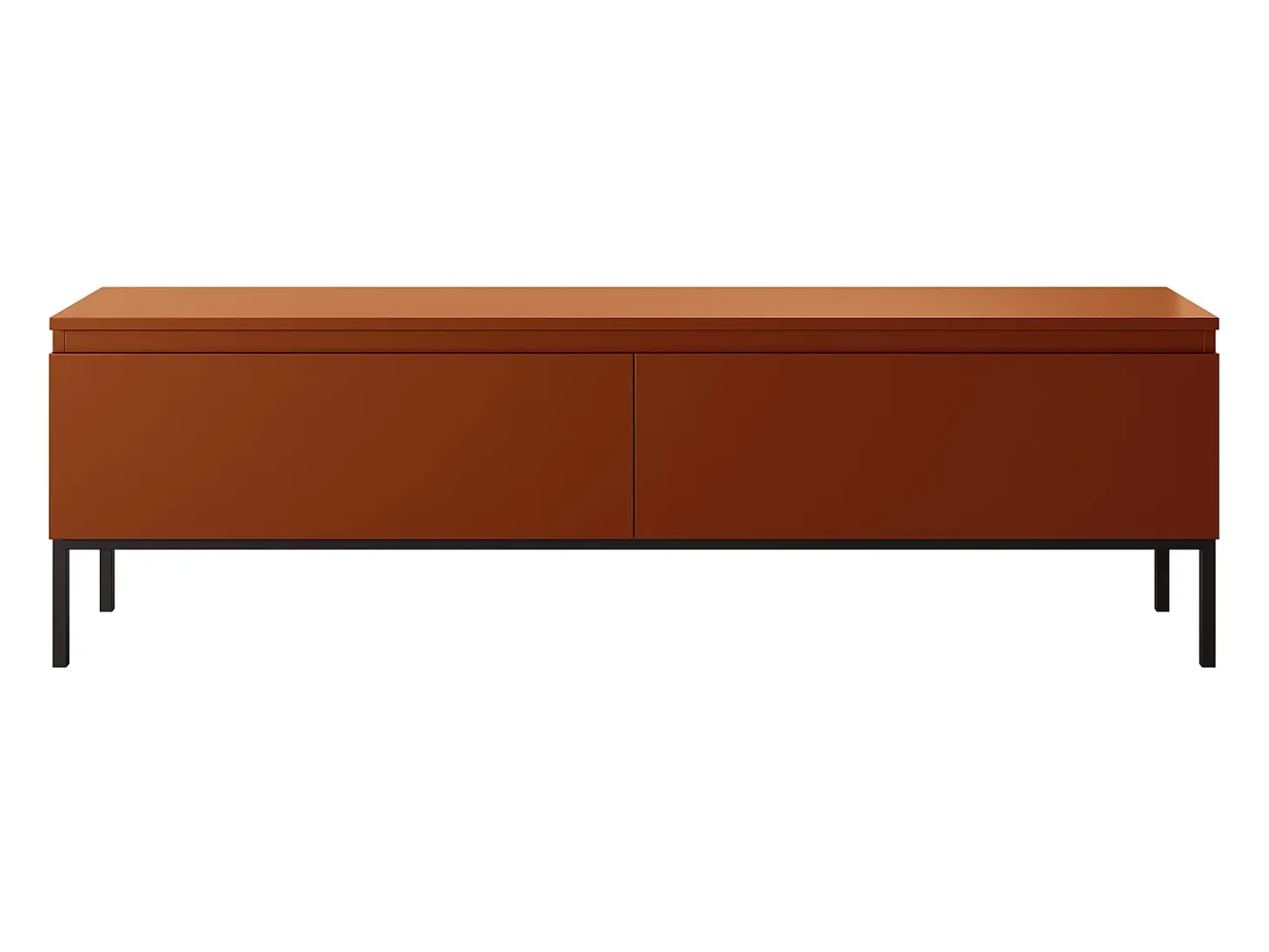 Mueble de TV - 150 cm - efecto ladrillo con patas negras - BEMMI