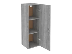 Mueble de TV 2 uds madera ingeniería gris Sonoma 30,5x30x90 cm