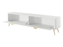 Mueble de TV: Blanco, 200 x 38 x 51,2 cm